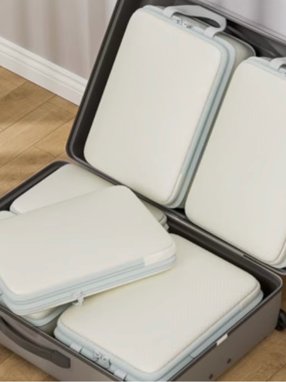 Beige Travel Storage Organizer Set - 4 Piece - Picture 5 of 7